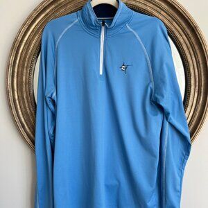 White Water Life Men's Blue Performance 1/4 Zip (Size L)